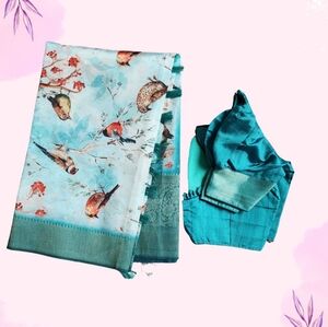 Saree with ready to wear blouse
